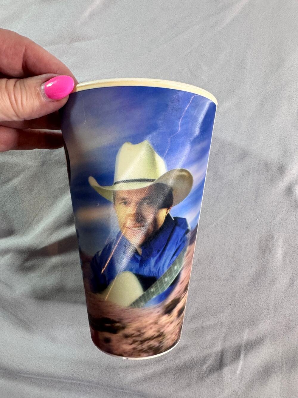 George Strait 99.5 The Wolf KPLX Texas Country Y2K Era Promo Souvenir Cup